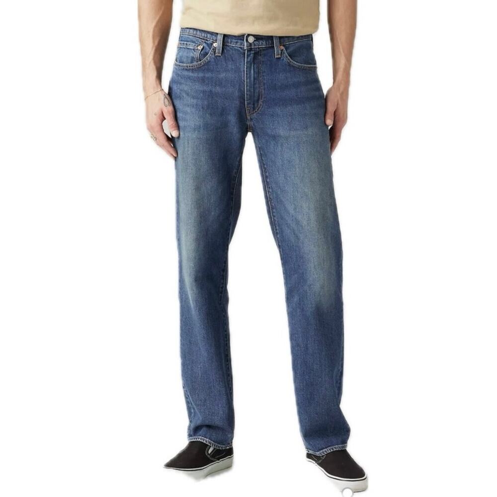 Levi's 514 Slim Straight Men's Jeans 34x30 Blue Denim Mid Rise Straight Leg
